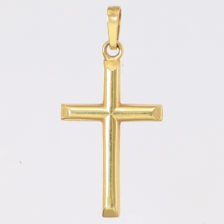 Hänge kors längd 32,4mm, bredd 16mm, 18K Vikt: 0,8 g