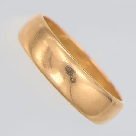 Ring slät stl:18½, gravyr, 18K Vikt: 5,1 g