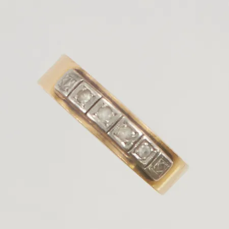 Ring med stenar, graverad stl17 18K 3,5g Vikt: 3,5 g