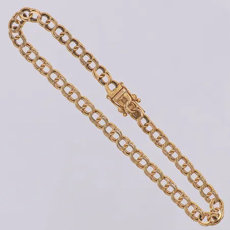Armband Bismarck längd 18,5cm bredd 5mm Antar Guld AB, 18K Vikt: 7,4 g