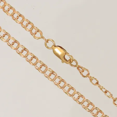 Halsband Bismarck längd 43cm bredd 4mm, 18K 8,8g Vikt: 8,8 g