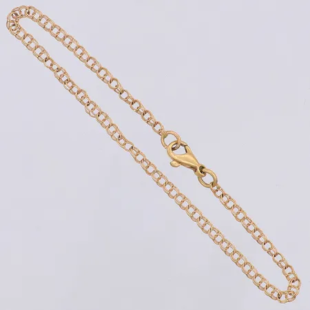 Armband Bismarck längd 19cm bredd 2,7mm, vassa kanter, 18K Vikt: 2,7 g
