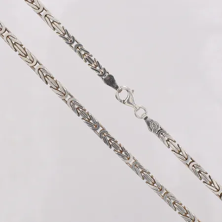Kedja Kejsar längd ca 55cm, bredd 3,8mm. 925/1000 silver  Vikt: 45,2 g