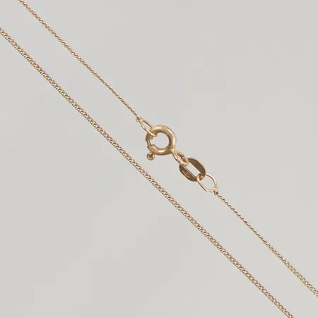Kedja 42,5cm bredd:0,8mm 18K 1,4g.