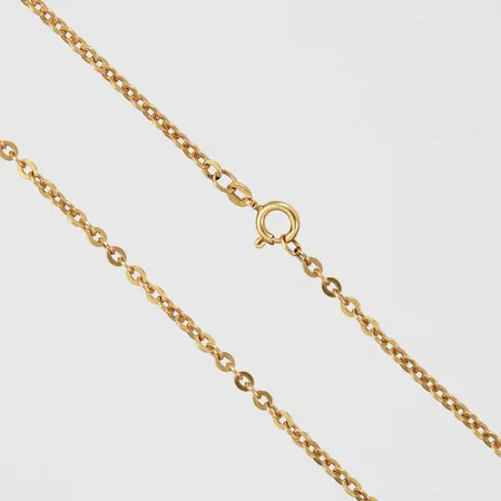 Kedja Ankarlänk längd: ca 52cm bredd: ca 3mm 18K Vikt: 10,8 g