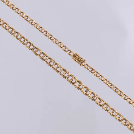 Collier Bismarck doserad längd 47cm bredd 3,6-5,4 Svedbom & Co AB, 18K Vikt: 13,6 g
