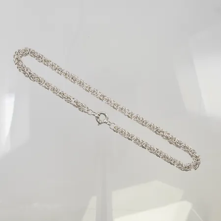 Kedja Kejsarlänk, 50cm bredd:7,7mm 925/1000 Silver 126,2g.