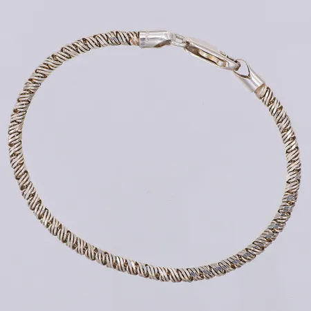 Armband längd 18,5cm bredd 3,2mm, Italien, silver 925/1000 Vikt: 8,5 g