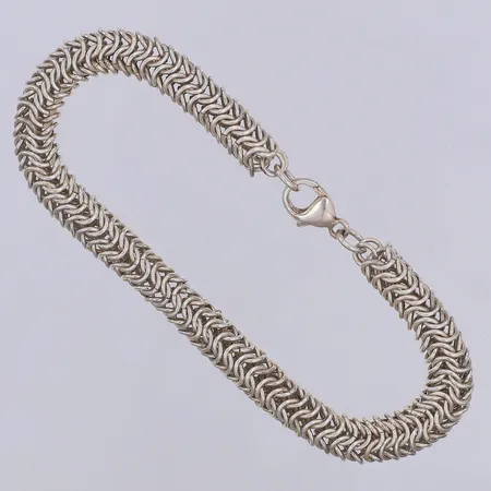 Armband Kejsarlänk längd 20cm bredd 6,5mm, silver 925/1000 Vikt: 26,6 g