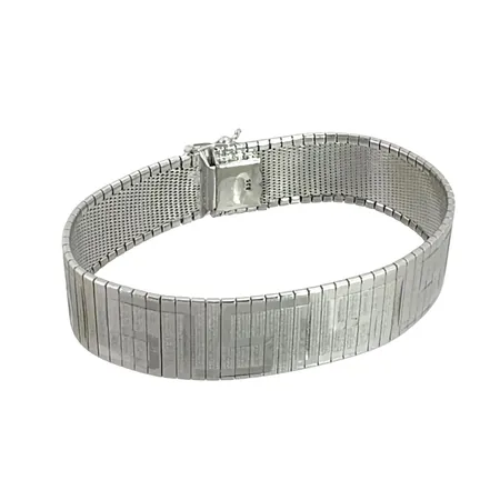 Armband silver 835/1000 sannolikt Italien, längd 19 cm, bredd 16,2 mm, slitage/defekt Vikt: 35,1 g