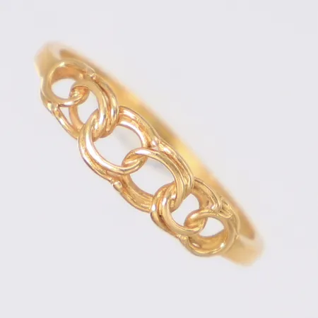 Ring Bismarck stl:16, bredd 4,2mm, 18K Vikt: 1,1 g