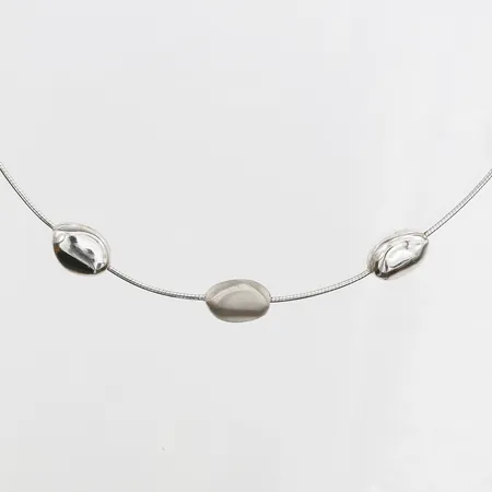 Collier längd 42-45cm, bredd 1-9mm, silver 925/1000 Vikt: 11,3 g