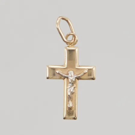 Hänge Kors 11x16mm 14K 0,8g.