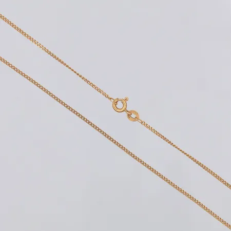 Kedja Pansar längd 48cm bredd 1,3mm, kattfot 18K Vikt: 3,5 g