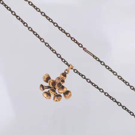 Collier Lava Hannu Ikonen längd 73cm bredd 3,7mm hänge 45mm, Finland, brons