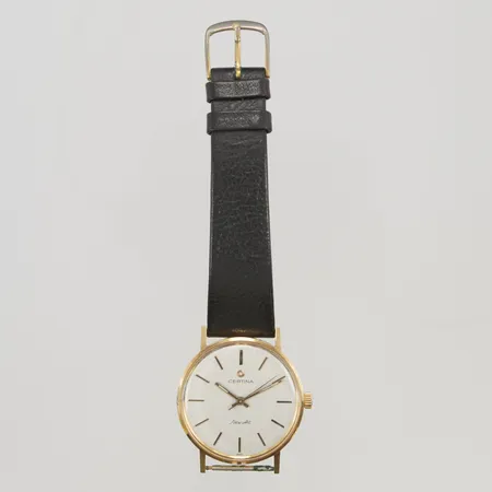 Certina New Art, 18K, graverad defekt läderband.  Vikt: 0 g