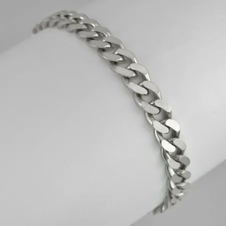 Armband Pansar herrmodell silver 925/1000 Guldfynd, längd 20,5 cm, bredd 7 mm, Guldfynd/GHA, fint skick Vikt: 18,3 g
