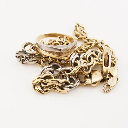 Diverse guld, 14k Vikt: 31,4 g
