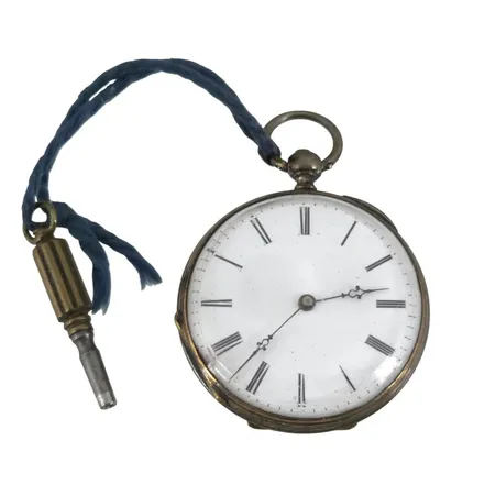 Fickur nyckeldragare, silver, Ø38 mm, fungerar, 41g