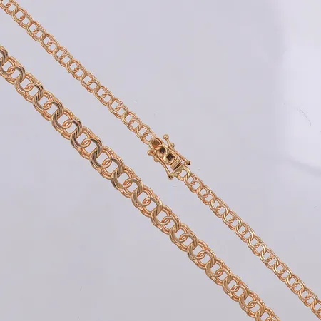 Collier Bismarck doserad längd 50cm bredd 3,5-6mm Guldfynd, 18K Vikt: 12,3 g