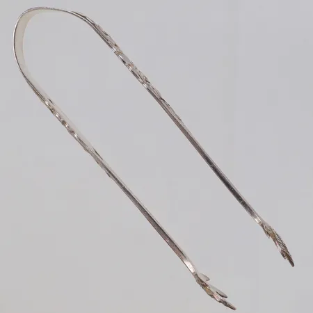 Sockertång med organisk dekor 9cm, modell: 325, Norskt Mönster, Thorvald Marthinsen, Norge, 830/1000 silver Vikt: 17,1 g