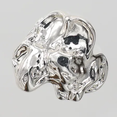 Ring Pilgrim stl:17¼, bredd 3,5-25mm, silverpläterad metall