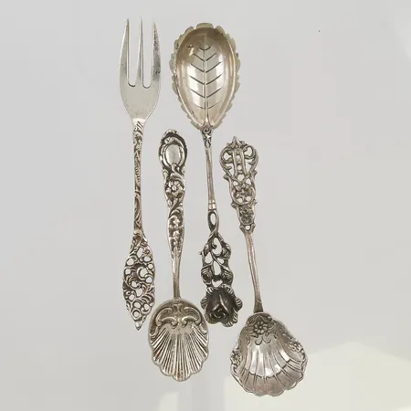 Diverse silver 3 Skedar 1 Gaffel s830/1000 47,2g.