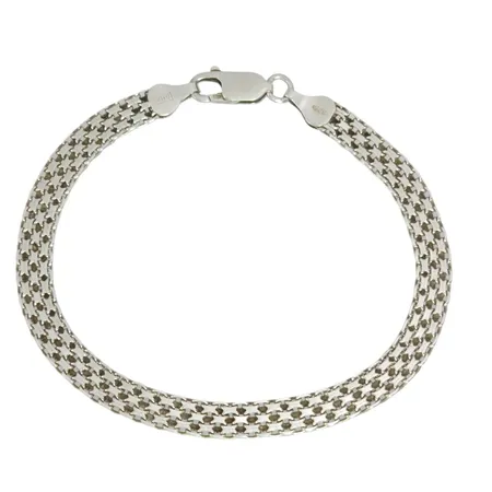 Armband X-länk Guldfynd silver 925/1000, längd 19,5 cm, bredd 6 mm, Guldfynd/GHA Vikt: 6,1 g