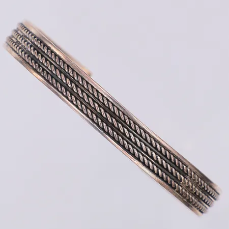 Armband stelt mönstrad Ø55mm, silver 925/1000 Vikt: 12,1 g