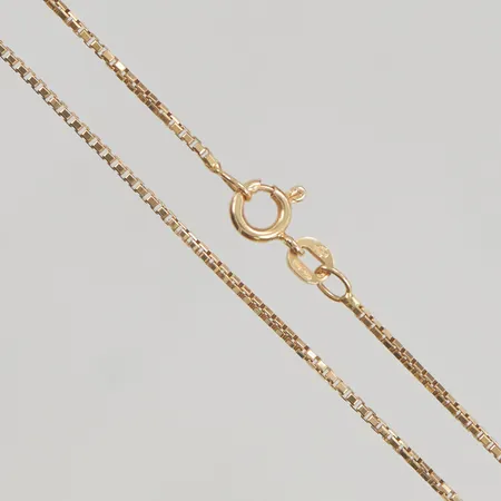 Kedja 39cm bredd:1,2 mm 18K 4,3g.