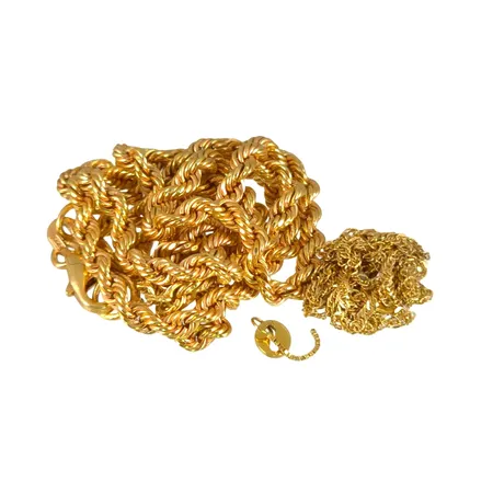 Diverse smycken, 18K guld, defekter Vikt: 4,8 g