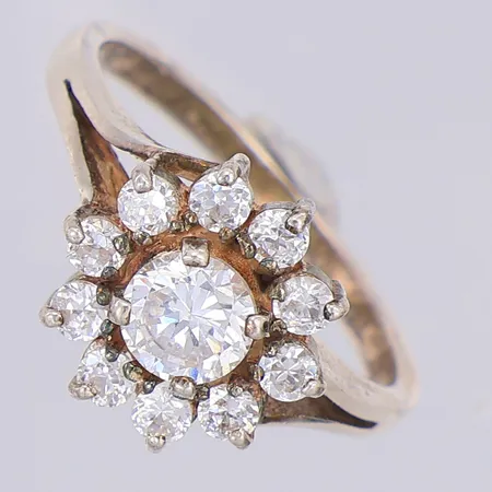 Ring vita stenar stl:17, silver 925/1000 Vikt: 2,9 g