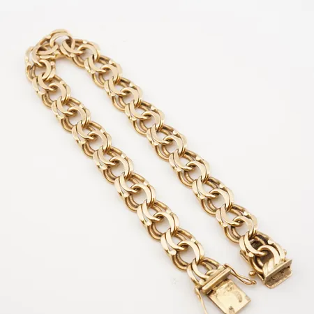 Armband, bismarck, 21cm, bredd 10mm, 18k Vikt: 30,6 g