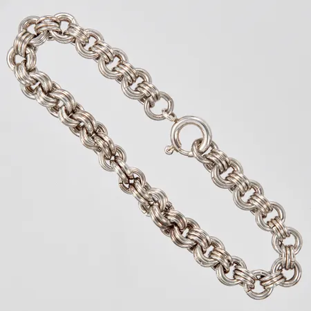Armband längd: ca 18,5cm bredd: ca 7mm 925/1000 silver  Vikt: 24,3 g