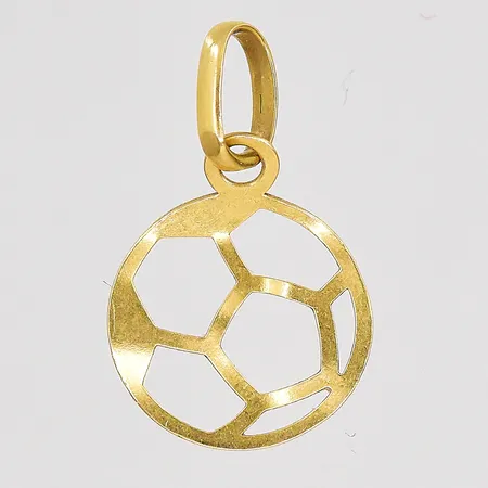 Hänge fotboll Ø 9,6mm bucklig 18K Vikt: 0,2 g