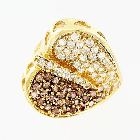 Ring stenar stl 17¾, bredd 2,5-23mm, 18K Vikt: 9,7 g