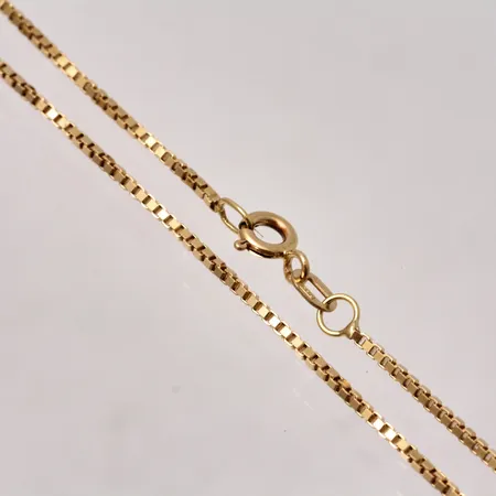 Kedja Venezia i 18K guld, längd 48cm, bredd 1,3mm, Guldfynd, 5,27g. 