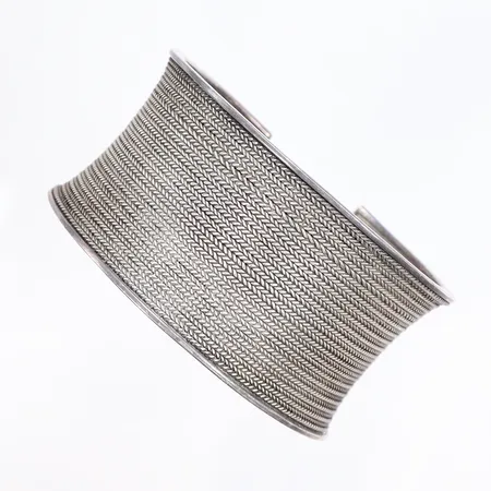 Stelt Armring, Ø60mm, bredd 35mm, 925/1000 silver Vikt: 72,7 g