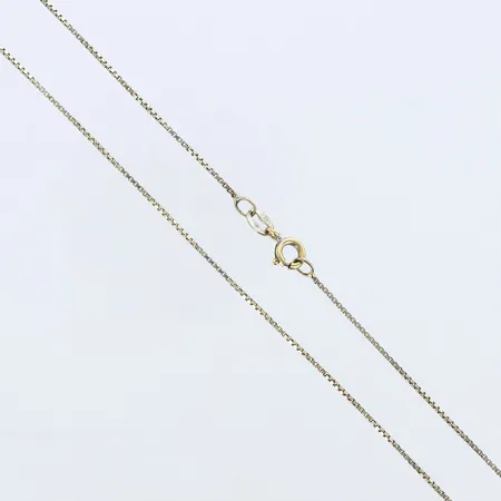 Kedja Venezia ca 43,5cm, bredd ca 1mm, behov av omrodiering, 18K Vikt: 3,2 g