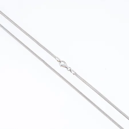 Kedja ormlänk 70cm bredd 2,4mm, små ojämnheter, silver 925/1000 15,3g. 
