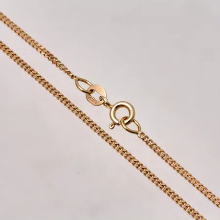  Kedja 42,5cm Pansar bredd 1,56mm, 18K, 4,24g.
