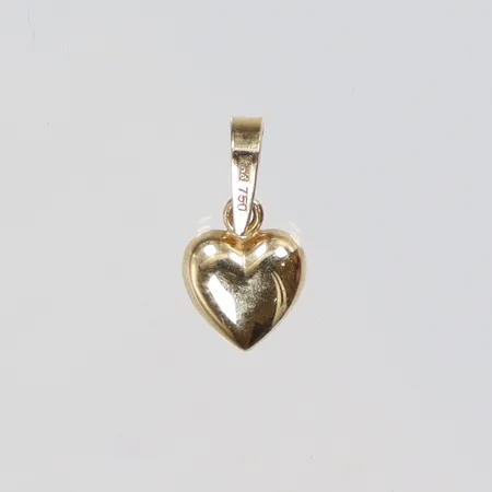 Hänge hjärta, 14x7mm, 18K Vikt: 0,5 g