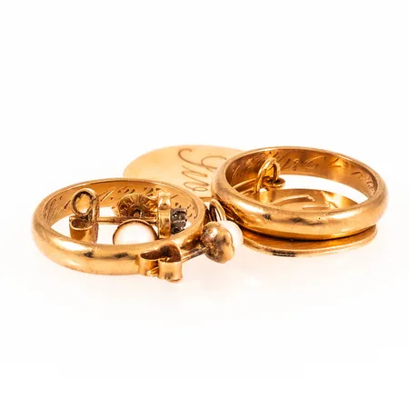 Diverse guld 18K bruttovikt 11,7g Vikt: 11,7 g