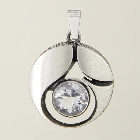 Hänge med bergkristall Finnfeelings Karl Laine 33x24mm silver 925/1000 Vikt: 6 g