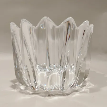 Skål Fleur Jan Johansson för Orrefors, 12cm Ø15,5cm signerad orrefors JJ 4514-12 kristall