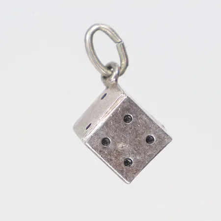 Hänge tärning 9x15mm silver 835/1000 Vikt: 1,4 g