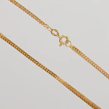 Kedja Rävsvans 50cm, bredd 2,2mm , 21K  Vikt: 17,7 g