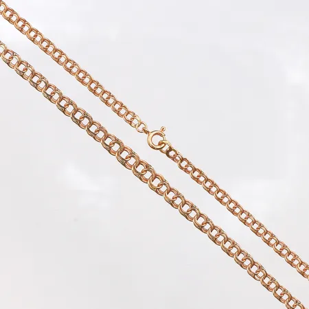 Collier Bismarck, längd 42cm, bredd 3,2-5,6mm, 18K. Vikt: 10,2 g