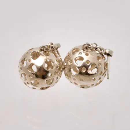 1par örhängen i silver, 29x16,25mm, 925/1000, 8,15g. 