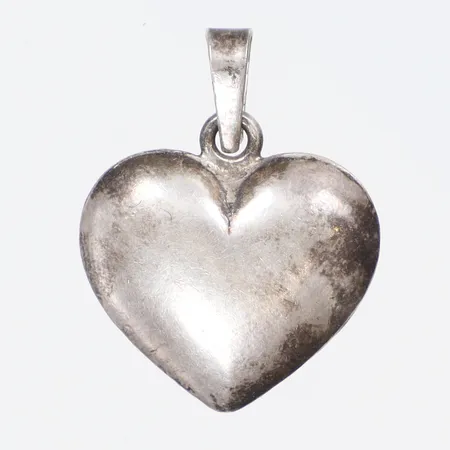 Hänge hjärta 18x24mm visst slitage stämplad HS silver 925/1000 Vikt: 2,3 g